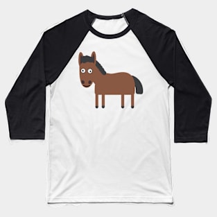 Silly Looking Hourse| Lilla The Lamb Baseball T-Shirt